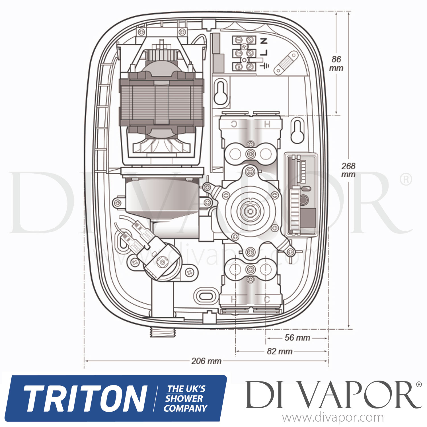 Triton Aquatronic Thermostatic Power Shower Oct 2017 Spare Parts